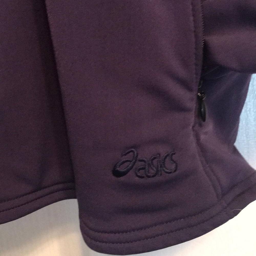 Asics Quarter Zip Pullover Mock Neck Running Jack… - image 2